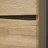 Kensington 3 Door Wardrobe with Centre Mirror door in Oak